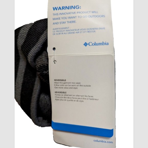 NWT Columbia Girls Boys Reversible Beanie Hat Black Wear It 2 Ways CAMO/… - Picture 4 of 5